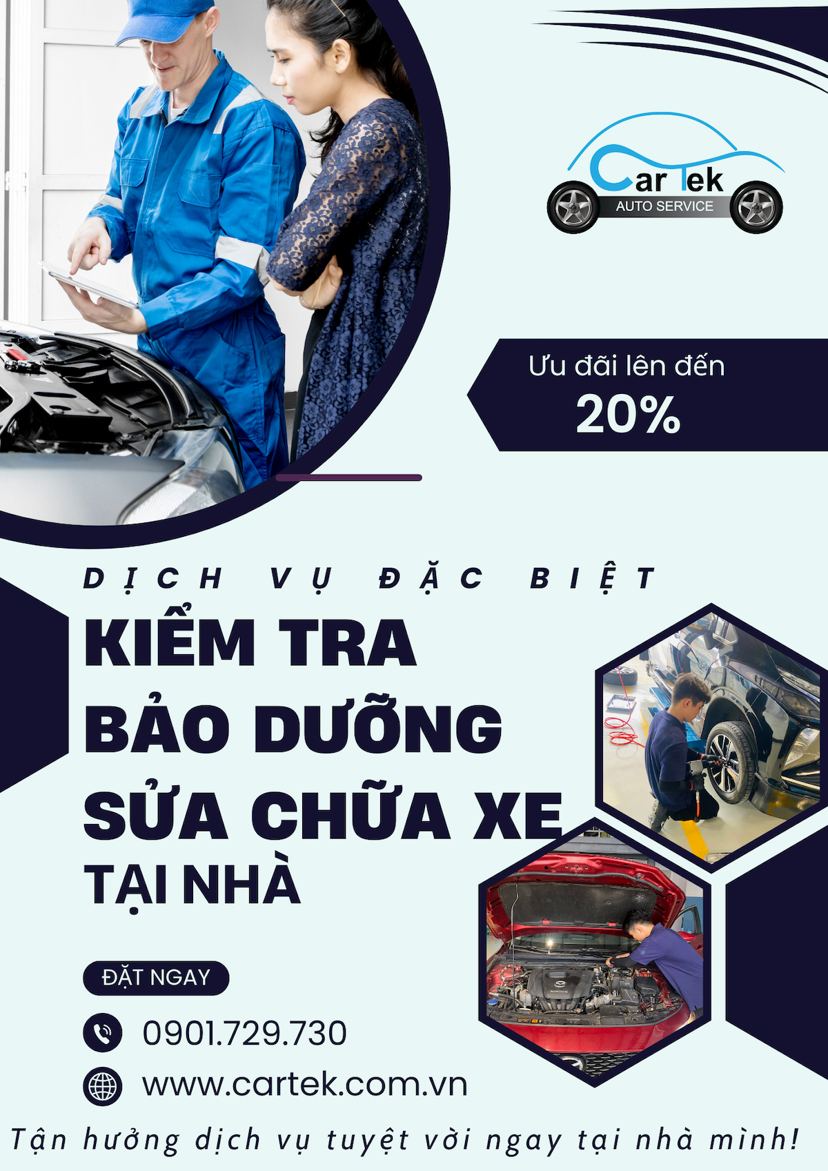 Kiểm tra xe tại nhà | Cartek - Hình 1