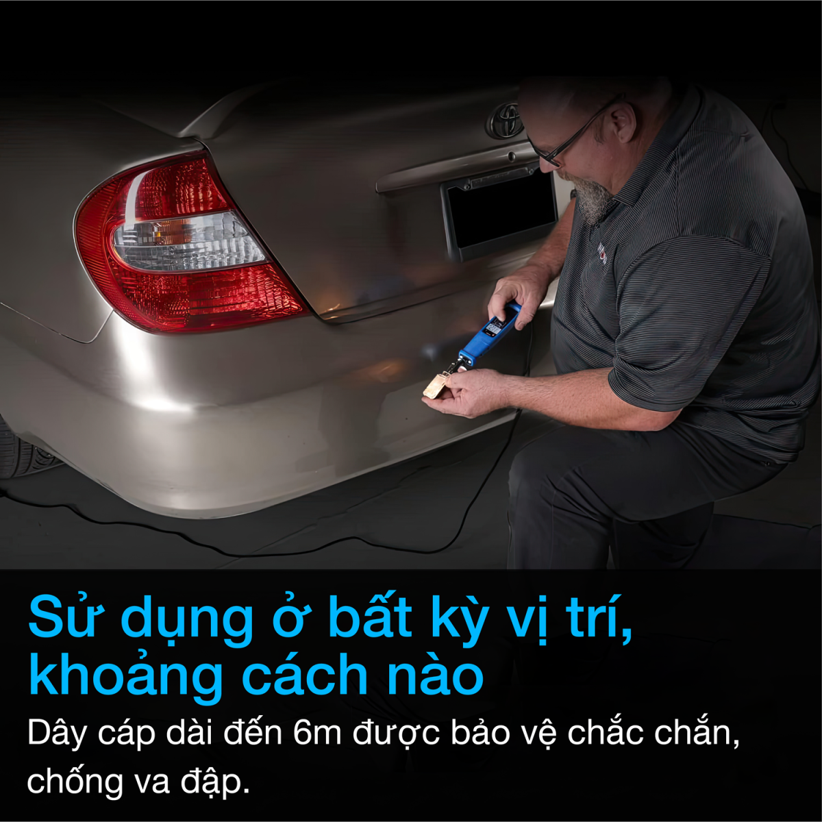 Dây điện bổ trợ có thể sử dụng để đo nhiều bị trí khác nhau trên xe
