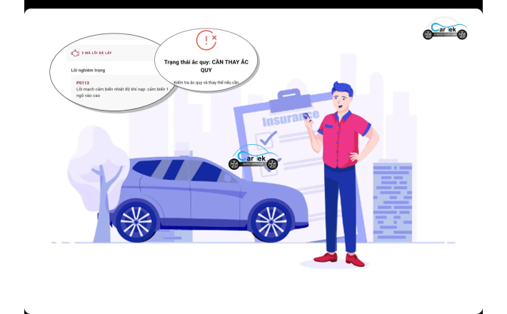 CarTek Insurance – Thiết bị chẩn đoán dành cho Công ty Bảo hiểm ô tô